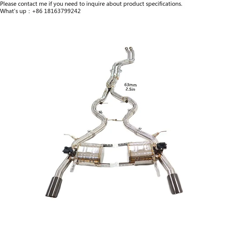 Valvetronic Stainless Pipes Exhaust for BMW 335i E90 N54 3.0L Catback Exhaust with Valve Muffler Auto Performance Parts