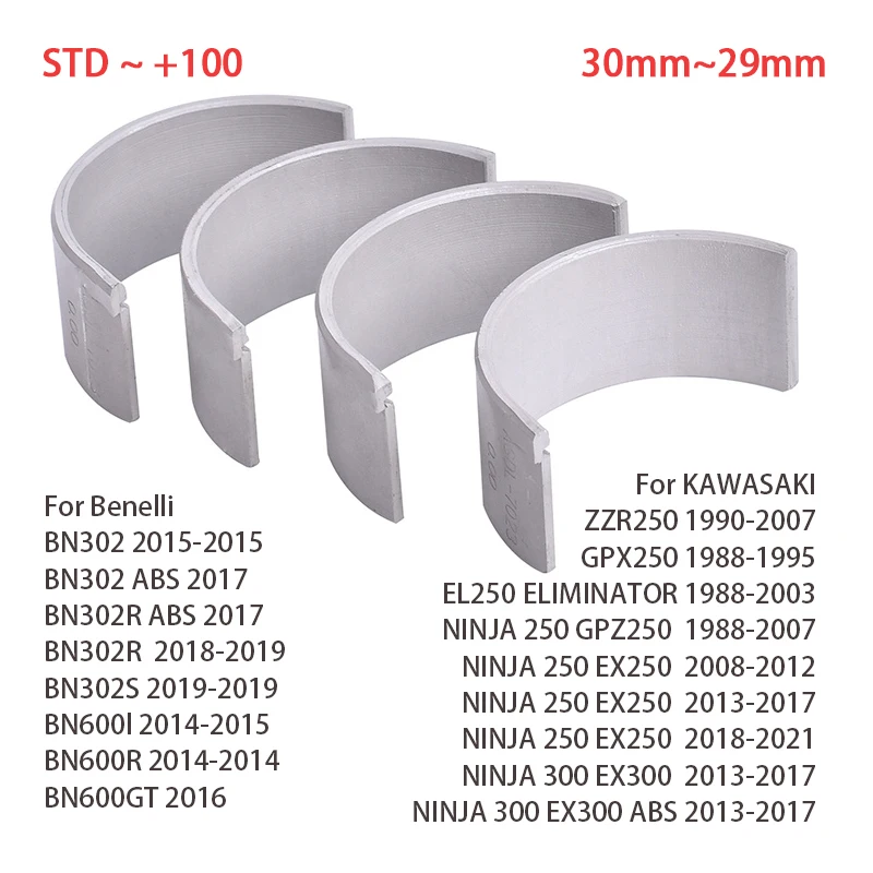 Łożysko korbowodu STD 30 mm do KAWASAKI ZZR250 NINJA 250 300 GPZ250 EX250 EX300 EL250 do Benelli BN302 BN600 ZZR EX EL GPZ