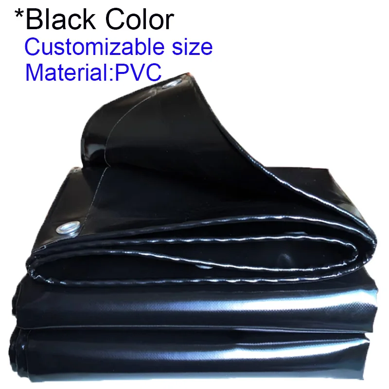 

Black PVC Thickened Waterproof Cloth Sunshade Covering Of Goods Pool Tent Canopy Roof Outdoor Shelter