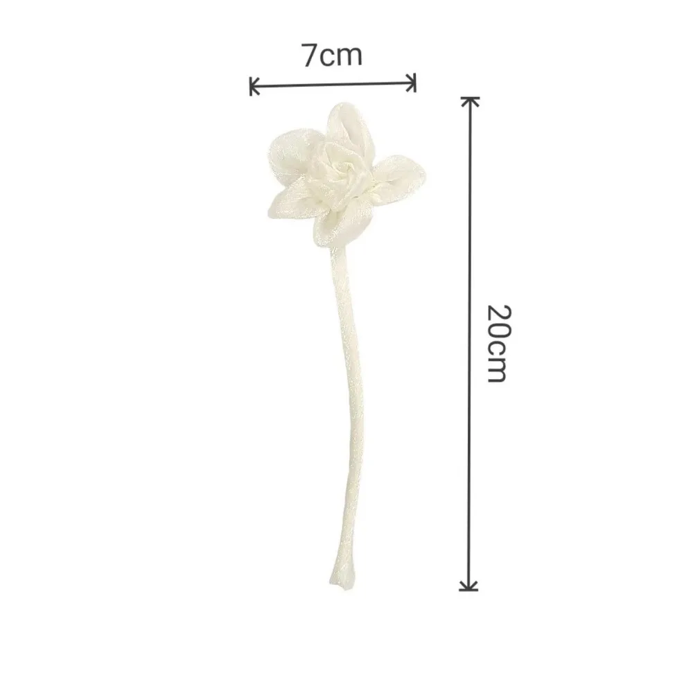 شبكة مطوي روز بسيط ثلاثي الأبعاد النسيج زهرة DIY بها بنفسك بالإضافة إلى دبوس بروش الملابس حقيبة الملحقات الملحقات #4