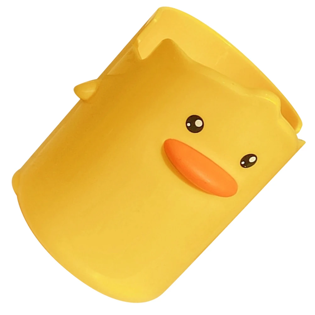 

Little Yellow Duck Pen Holder Work Desk Office Multifunction Brush Pp Pencil Container Organizer Child Classroom Holders for