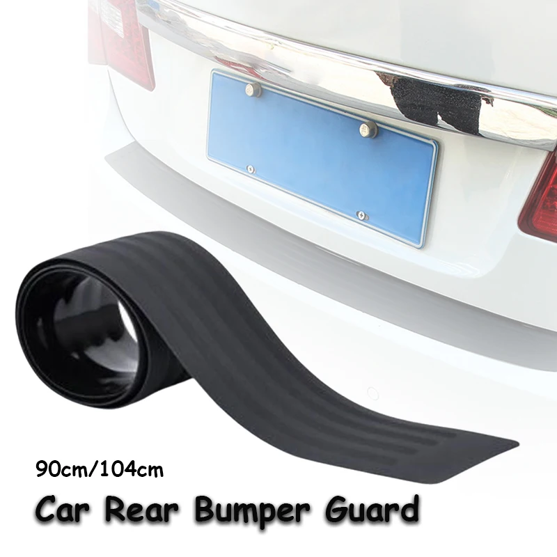 

Car Trunk Protective Strips Rear Bumper Protector Guard Anti-collision Anti-scratch Rubber Strip Tailgate Trim Plate
