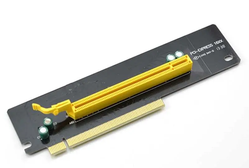 PCI-E X16 90 Degree Forward Reverse Steering Adapter Card Right Angle GPU Graphics Card Converter PCB For Server Mini Case