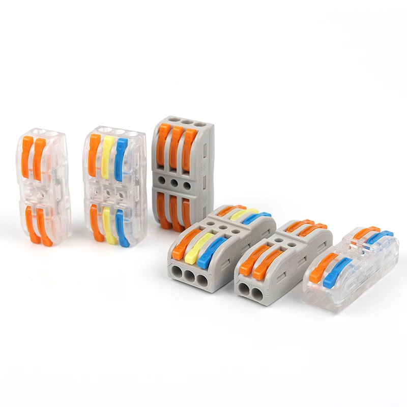 Universal Compact Wire Connector Quick Splice Electrical Cable Terminal Block For 28-12AWG Wiring Connector small Junction box