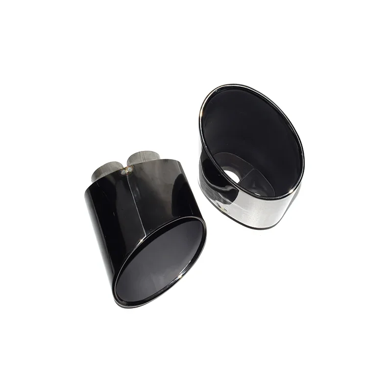 For Audi S3 S4 S5 S6 S7 Exhaust Pipe Upgrade RS3 RS4 RS5 RS6 RS7 Stainless Steel Black Muffler Nozzle Tip Tailpipe