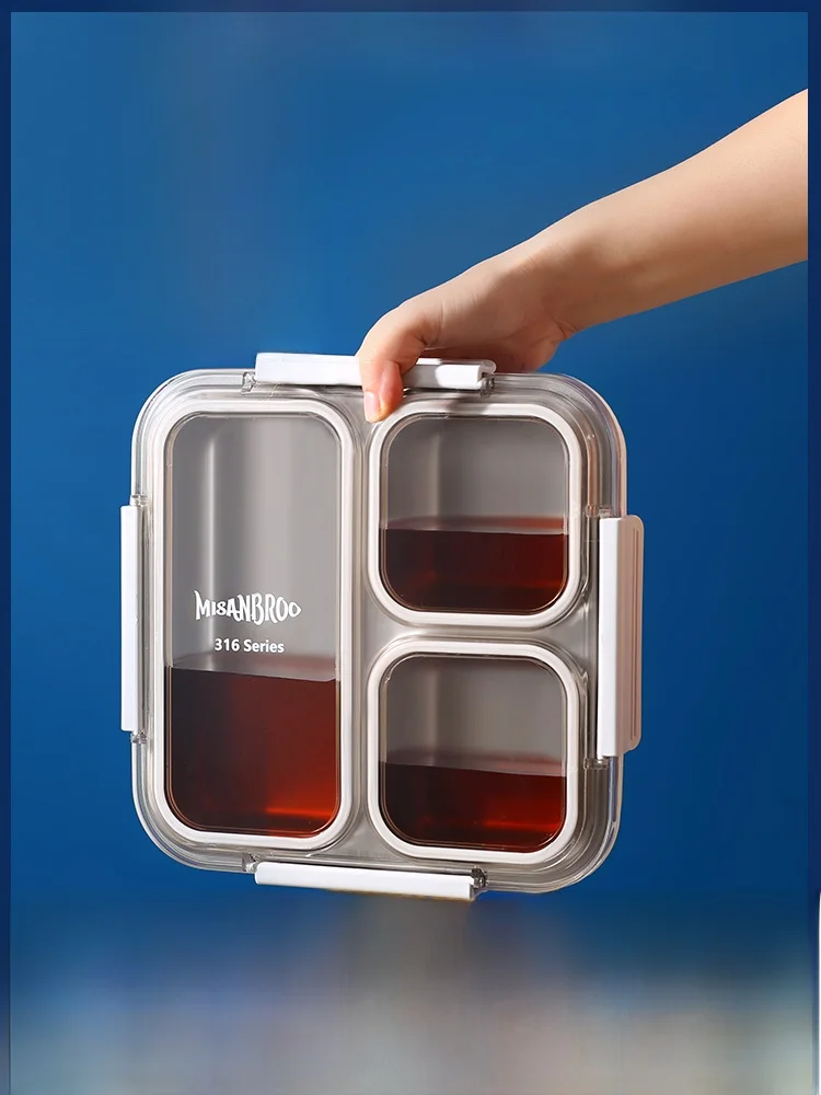 

Sed Insulated 36 Stainl Steel Lunch Box Children's School Lunch Tray Office Workers Lunch Container with Carent