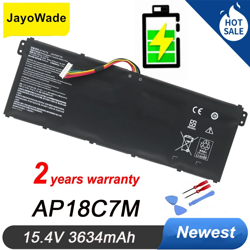 

Factory AP18C7M Laptop Battery For Acer Swift 5 SF514-54G SP513-54N SF313-52 Series 4ICP5/57/79 15.4V 55.9Wh 3634mAh AP18C7M