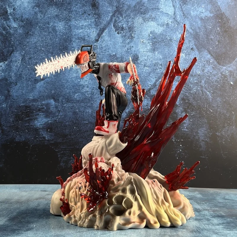 전기톱 남자 전기톱 남자 전기 피규어 악마 헌터 Bochita 장면 애니메이션 두 번째 차원 모델 장식품 도매