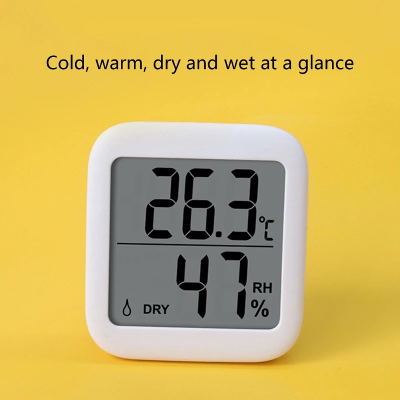 Temperature & Humidity Large LCD Display Thermometer Hygrometer for Home