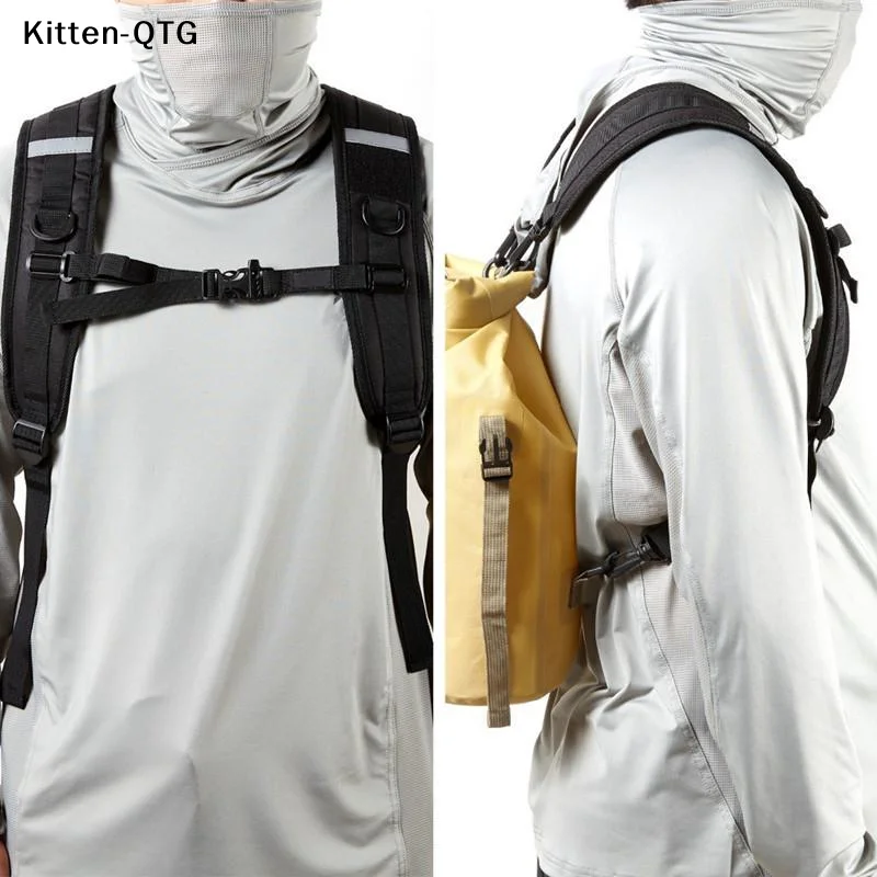 New Adjustable Backpack Shoulder Straps With Reflective Strips And Anti Slip Chest Buckle For Hiking Commuting School Outdoor