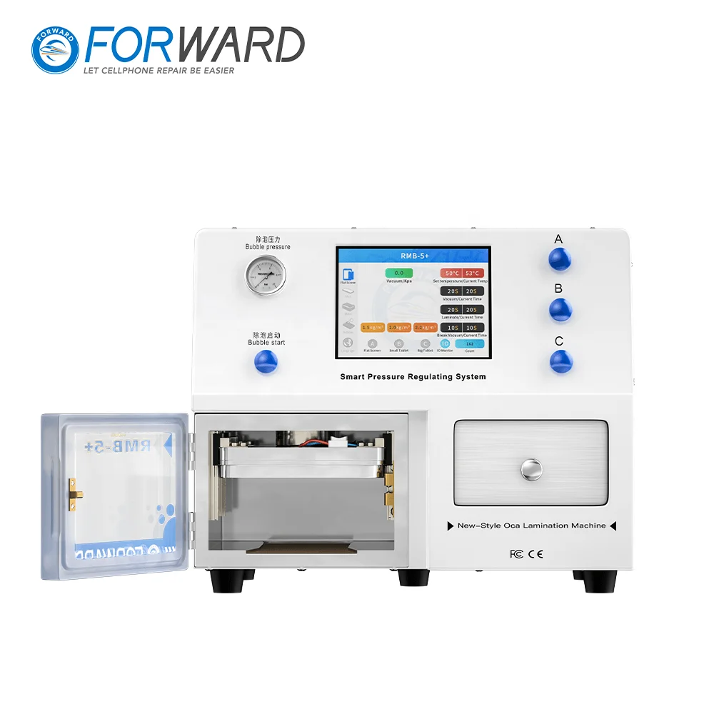 FORWARD New RMB-5+ LCD Laminating Machine Automatic OCA Bubble Removal Lamination Machine Smart Pressure Regulate Mobile Repair