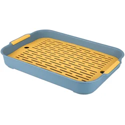 1 Pc Drain Tray Plastic Dish Drainer Dryer Tray Water Filter Tray Cup Drain Tray Kitchen Cutlery Filter Dishes Bowl Drain Board