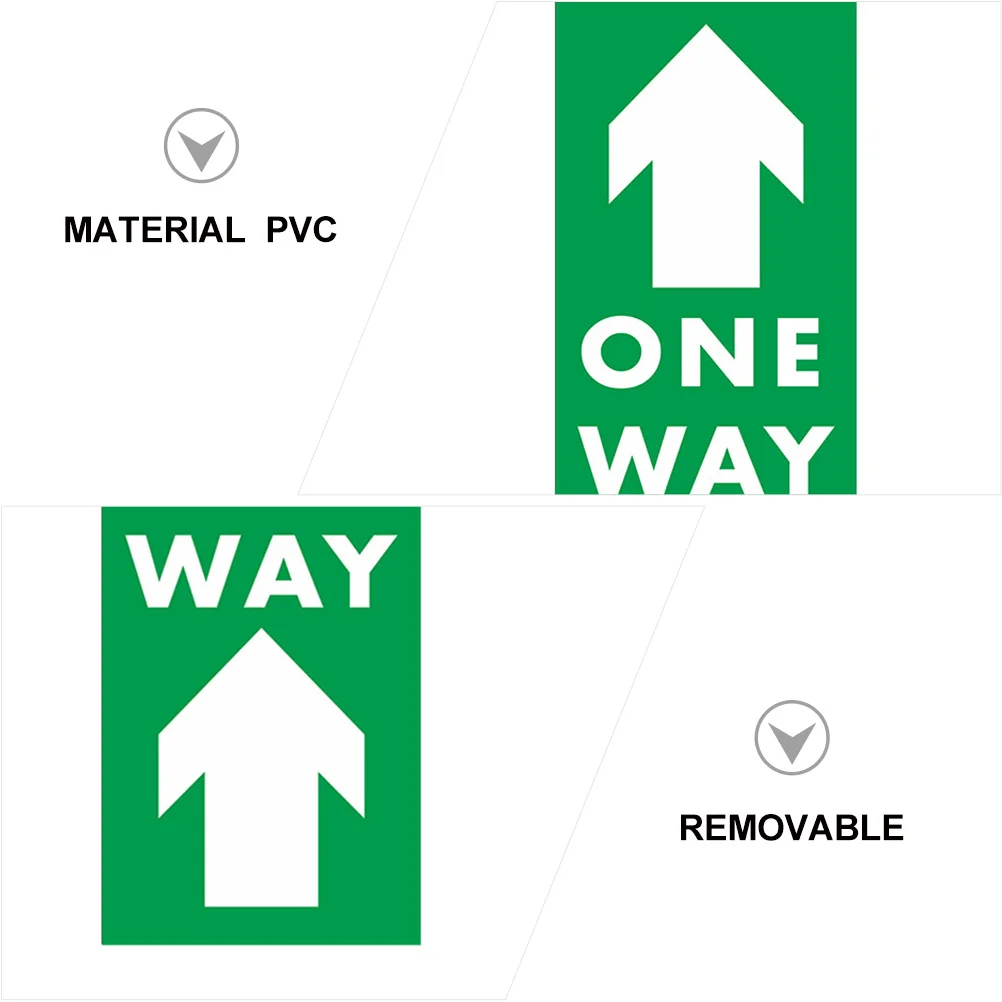 

5 pcs Arrow Floor Stickers Waterproof Removable Directional Decals For Social Distance Safety Markers One Way Floor Sign