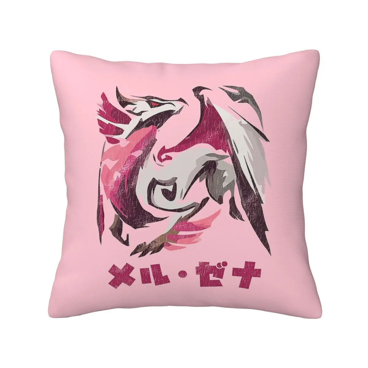 

Monster Hunter Rise Sunbreak Malzeno Kanji Soft Cushion Cover Decor Throw Pillow Case Cover for Home Double-sided Printing