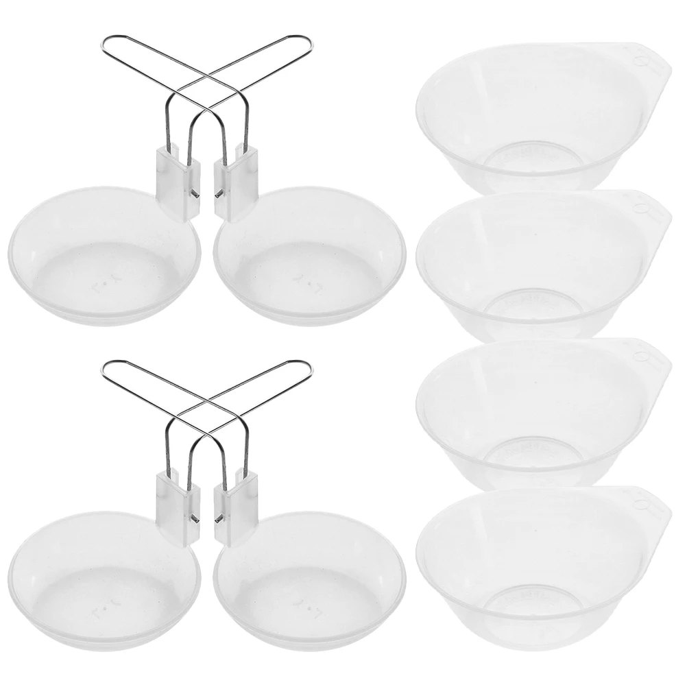 

Plastic Bowls Set Lightweight Durable Outdoor Camping Hiking Picnic Reusable Transparent Material Soup Fruit Rice Salad Serving