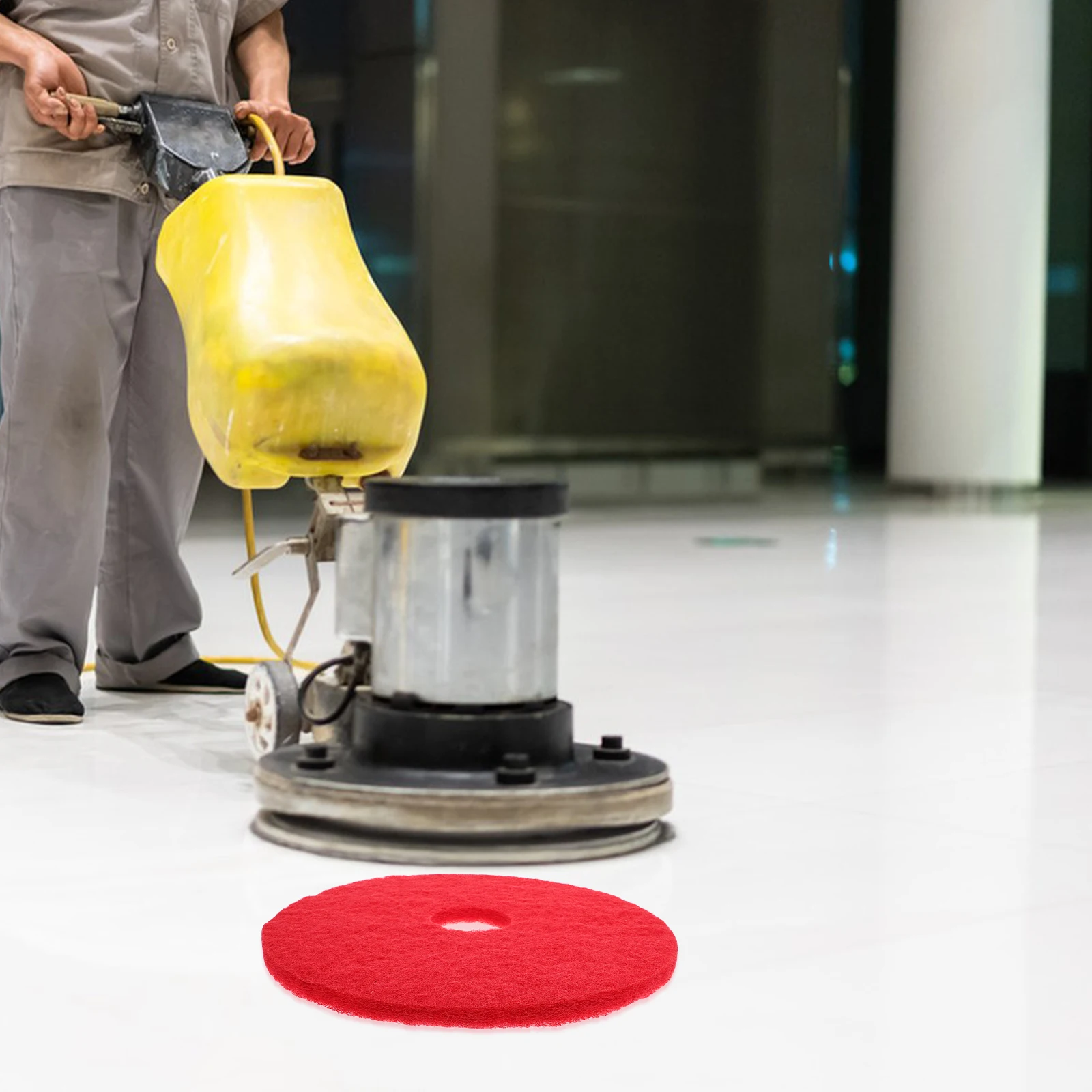 

Cleaning Pad Replaceable Floor Polishing Mat For Hardwood Tiles Marble Durable Fabric Easy Operation Efficient Dirt Removal