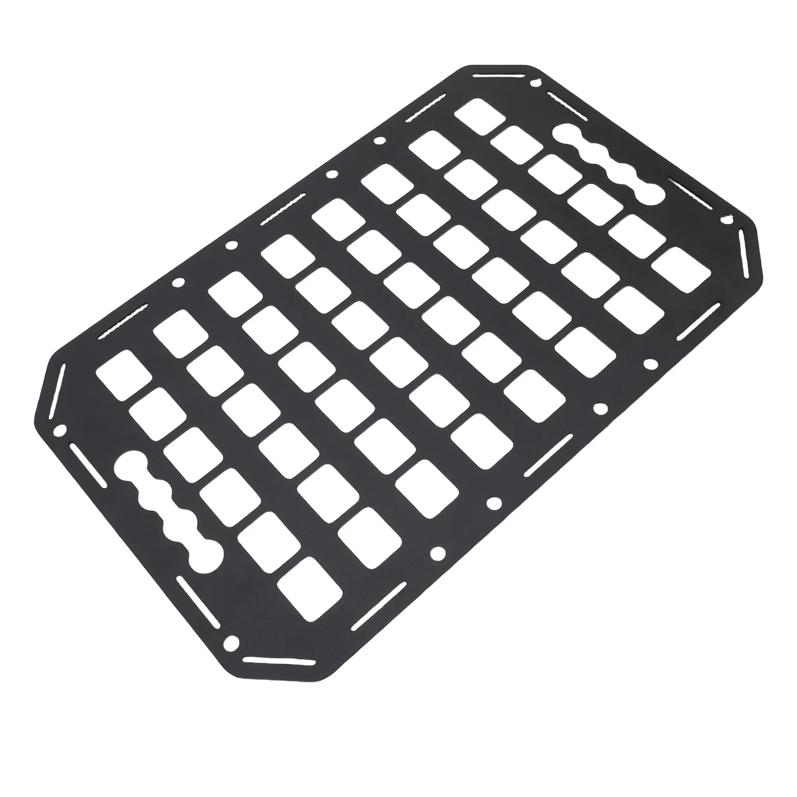 Truck Bed Molle Panel 432x273x2mm Aluminum Side Bed L Track Molle Panel for Sedan SUV Pickup Van RV L Track Molle Panel image 2