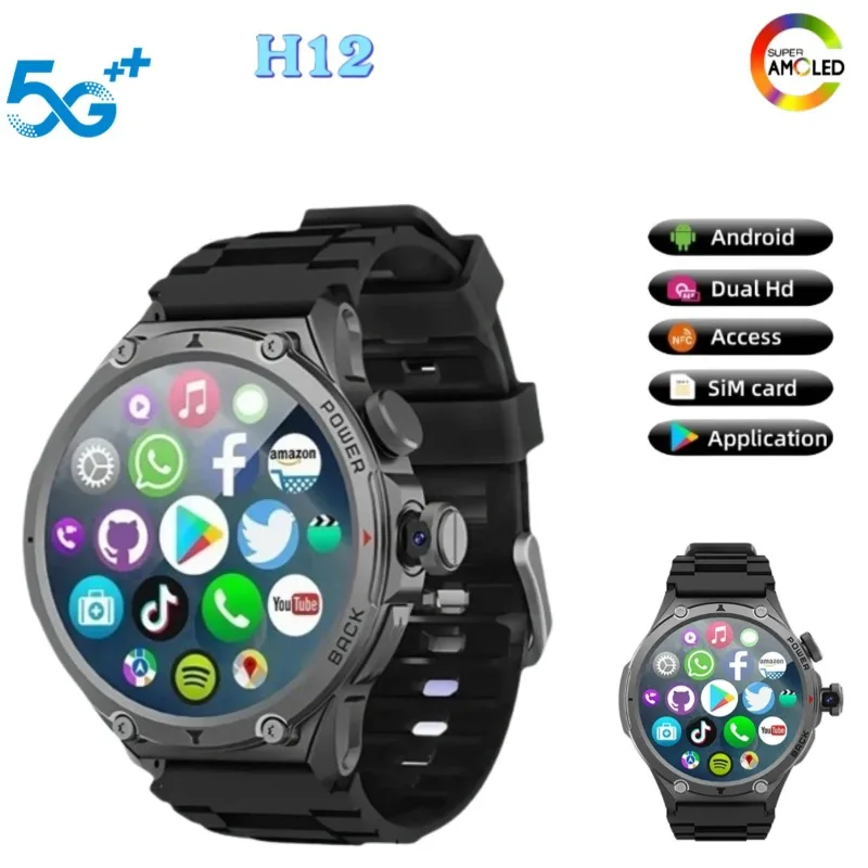 

4G LTE Android 1,6 дюйма 720* Смарт-часы, оснащенные Amoled Blue Light GPS, разрешение WIF высокой четкости, высокое качество