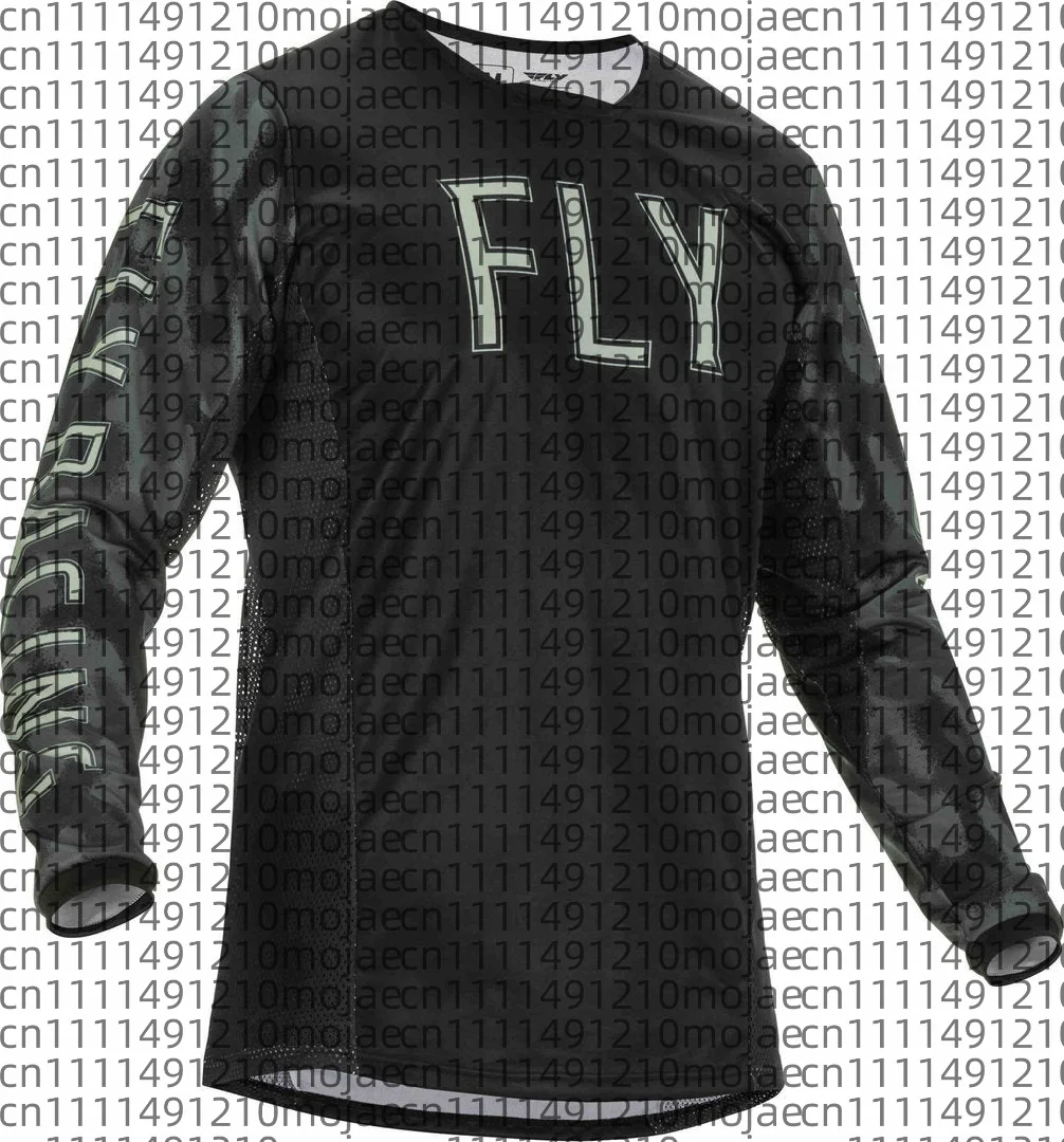 2026 Cycling Clothes Breathable Quick Drying Mountain Bike Off Road Motorcycle Long Sleeved Men Women Loose Black T-shirt