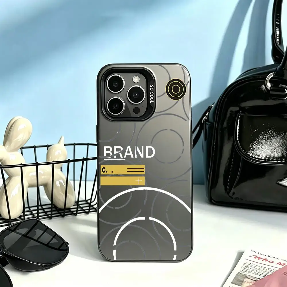 Coque de téléphone tendance Hot S-Stone-e I-island pour iPhone, couleur argentée, compatible avec iPhone 17, 16, 15, 14, 13, 12, 11 Pro Max Plus