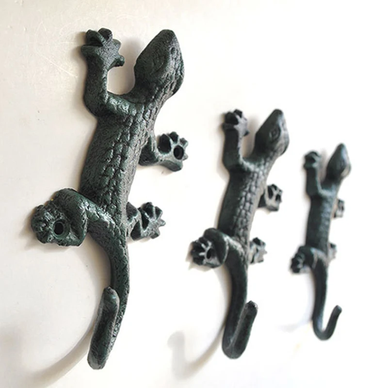 Cabinet Knobs Wall-mounted Antique  Lizard Creative Antique Home Office Fixed Strong Hook