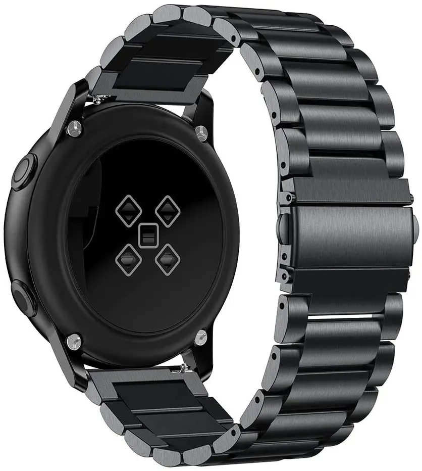 Correa de acero inoxidable para Galaxy Watch Active 2, pulsera de Metal de 40mm y 40mm para Samsung Galaxy Watch active 2