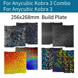 Kobra 3 PEI Sheet for Anycubic Kobra 3 Combo Build Plate 256x268mm Double Side Printing Spring Steel Sheet 3D Printer Parts Bed