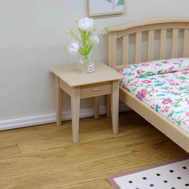 [JN] 1 Stuk Mini Kast Ornament Nieuwe 1:12 Poppenhuis Miniatuur Nachtkastje Meubels Model Decor Poppenhuis