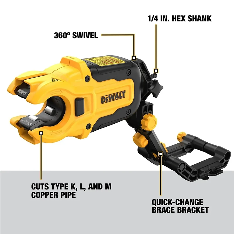 Imagem -04 - Dwapvcir Impact Connector Copper Tubing Cutter Dwapprir Brace Bracket Faster Metal Cutting Pvc e Pex Tool Accessories