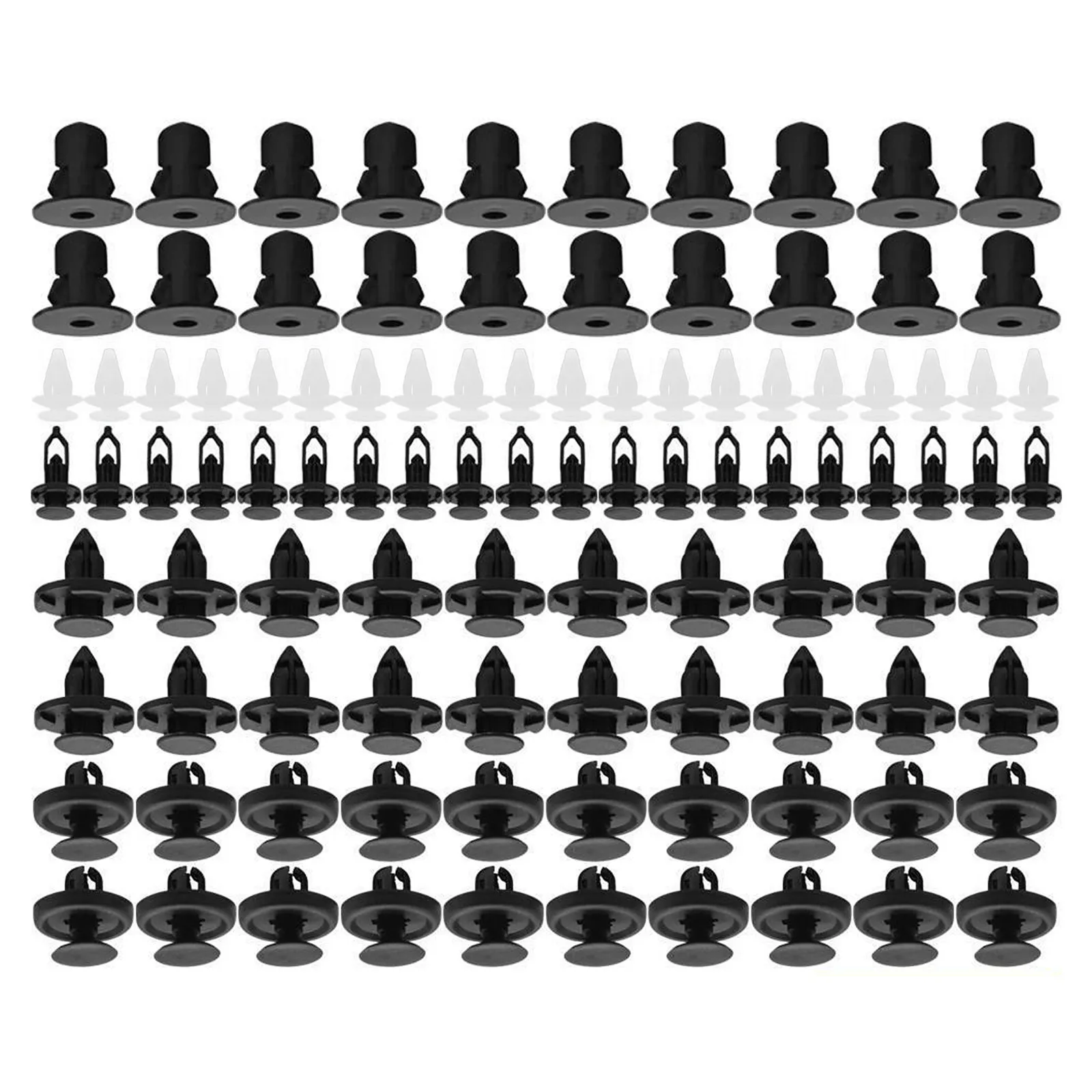 100 pièces de clips de fixation pour pare-chocs de voiture, clips de garniture de carrosserie automobile, rivets, goupilles de retenue, fixation de capot moteur ultra-résistante