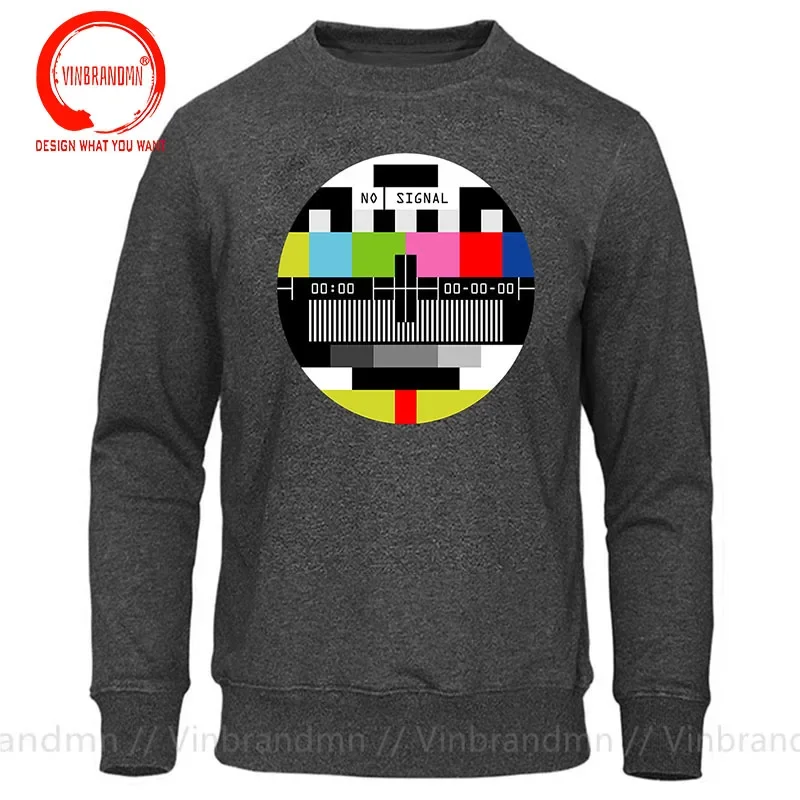 TV No Signal Sweatshirt Men Hip Hop Style Streetwear Sweat Shirts Novelty Geometric The Big Bang Theory Sweatshirts High Quality