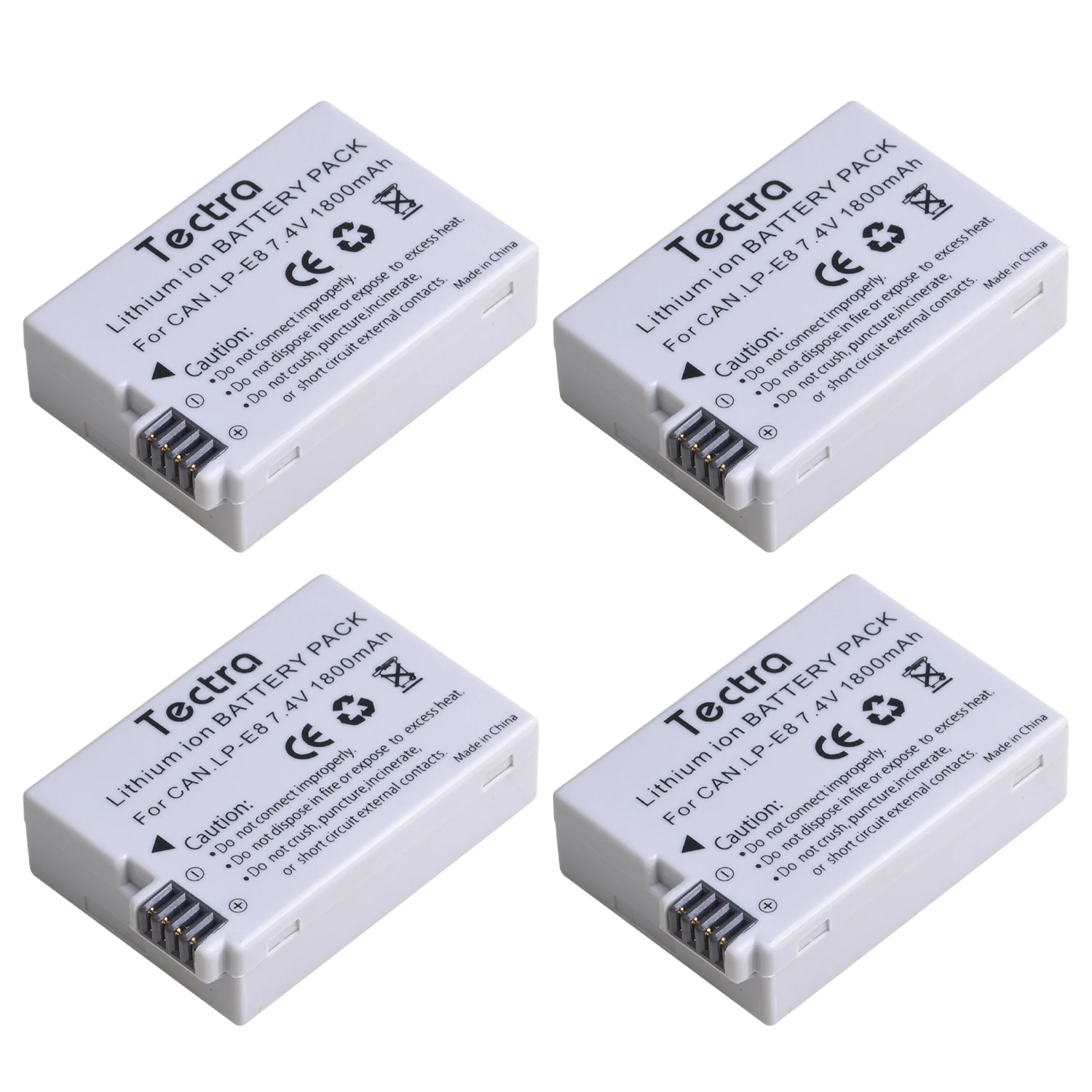 

1800mAh LP-E8 LPE8 Li-ion Battery for Canon EOS 550D 600D 700D EOS Rebel T2i Rebel T3i Rebel T4i Rebel T5i BG-E8 Grip