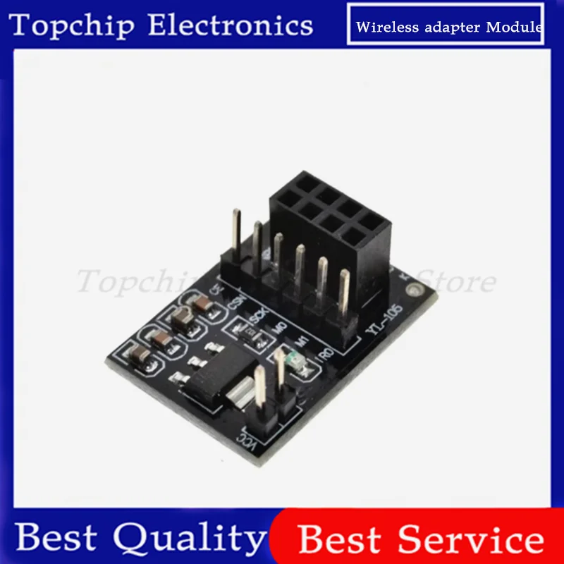 5pcs NRF24L01 Wireless adapter Module 3.3V New Socket Adapter plate Board For 8Pin For arduino Robot Car 24L01 Wireless Module