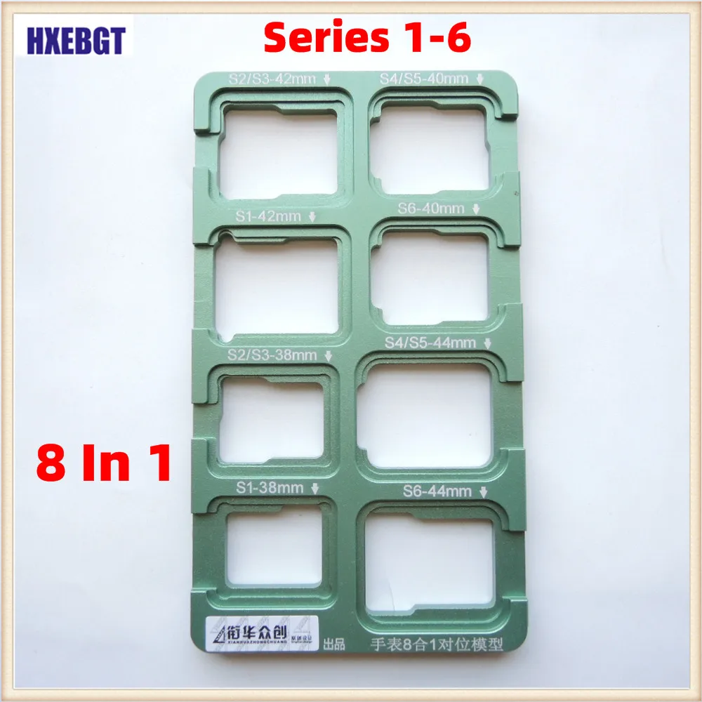 8 in 1 Precision Alignment Mould For Apple Watch Seires 1 2 3 4 5 6 Touch Panel Glass OCA Glue Laminating Mold Repair Part