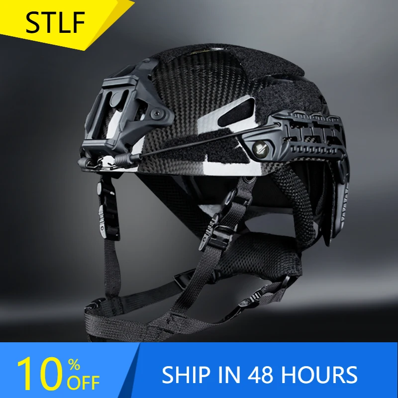 

STLFCaiman Carbon Fiber Anti-Collision Helmet Tactical Sport Style for Training Search and Rescue Rock Climbing Cycling Riding