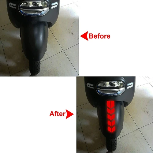 Imagen 2 del producto Pegatina de motocicleta, pegatina de raya de flecha, cinta Universal para motocicleta, Pegatinas reflectantes impermeables a prueba de aceite, accesorios de motocicleta
