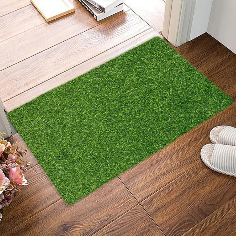 

Artificial Grass Door Mat Outdoor Indoor Fake Grass Floor Mat For Entryway Front Door Pet Use Rustic Farmhouse Decor Turf