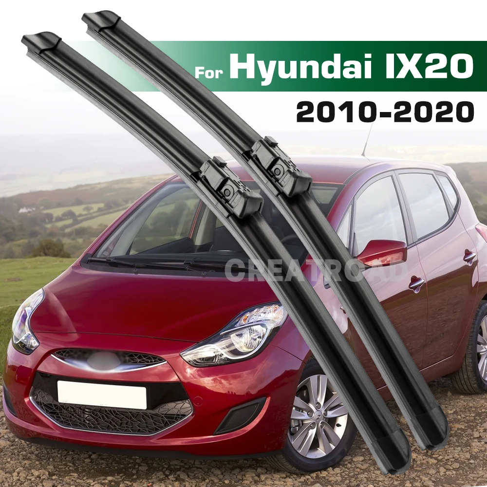 For Hyundai IX20 2010-2020 2011 2012 2013 2014 2015 2016 Wiper Front Wiper Blades Windshield Windscreen Window Brush 26"+14"