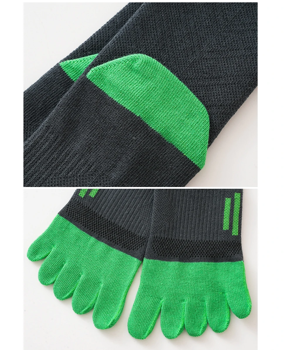 1/4 Paar kurze Zehensocken, Sport-Mann-Kompression, Baumwolle, schweißabsorbierend, jung, lässig, antibakteriell, atmungsaktiv, 5-Finger-Socken – Detail 7