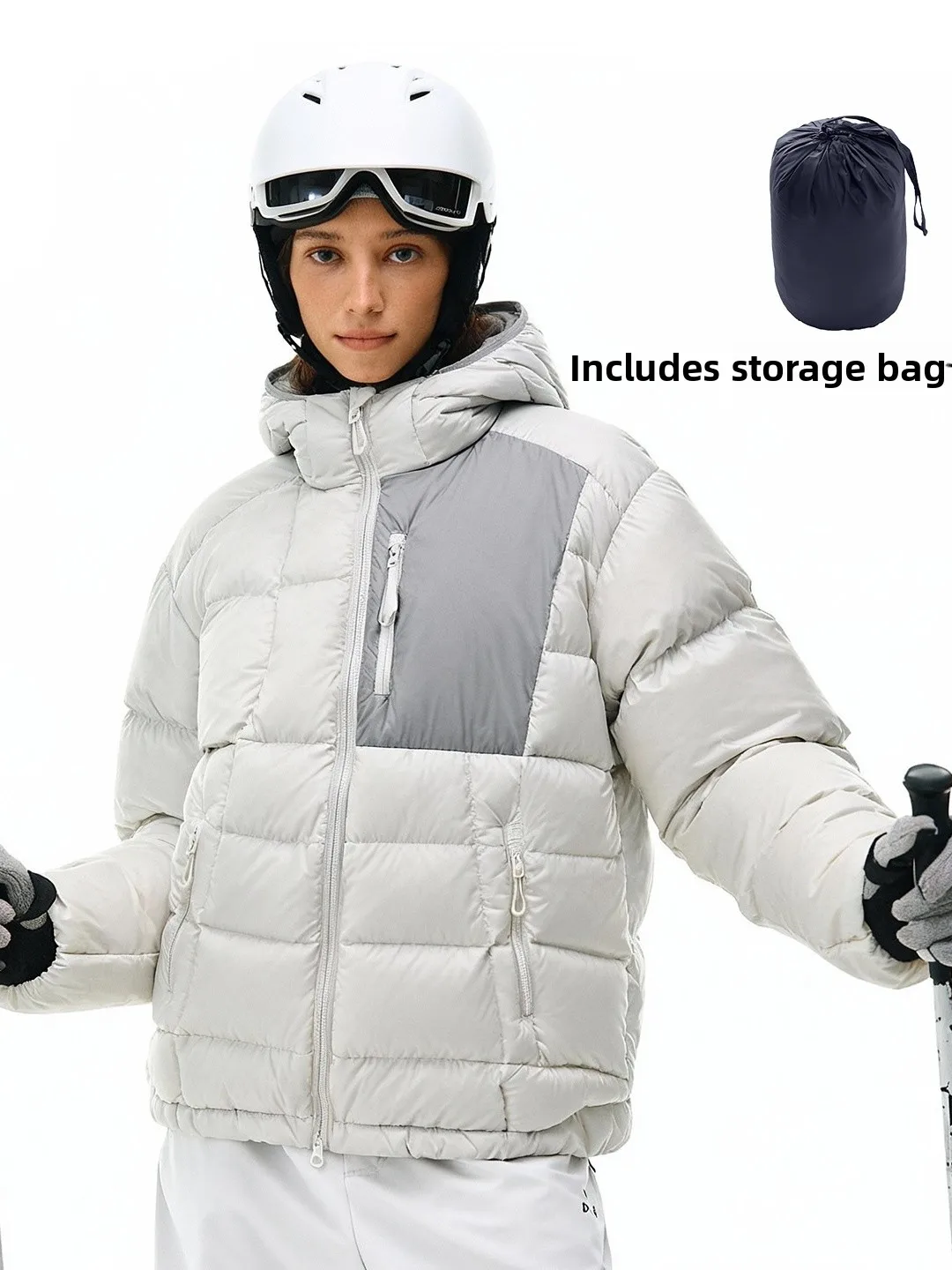 

American Sle Streetwear Waterproof Hooded down Jaet Winter New 25 Foldable Durable Polyester Fabric Urban Casual Coat