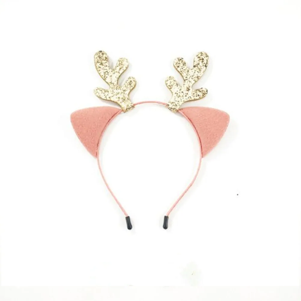 

4 Pcs Elk Headband Headbands for Hair Woman Christmas Deer Party Headdress Hoop Headwear Antlers