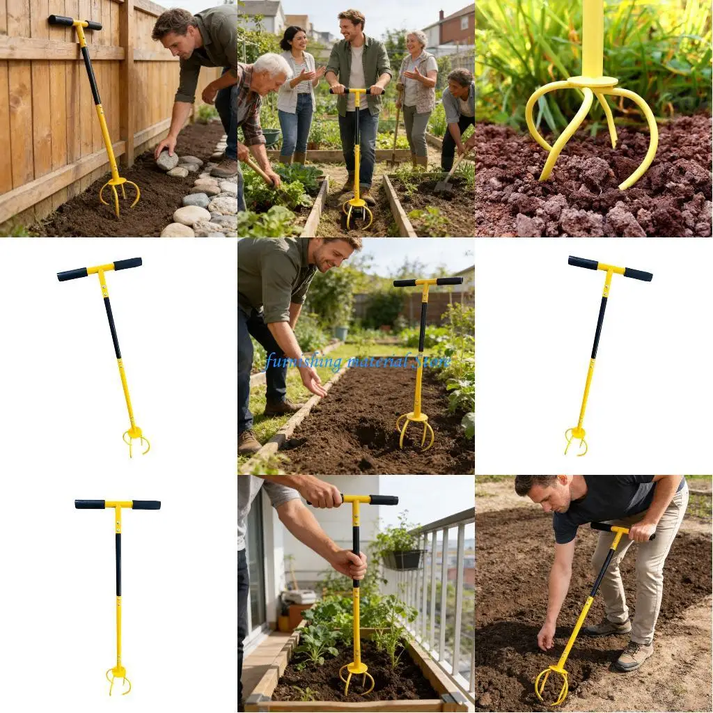 

Y5GD Modifiable Height Garden Farmer Highlighting Two Position Handle For Comfortable Gardening On All Terrains