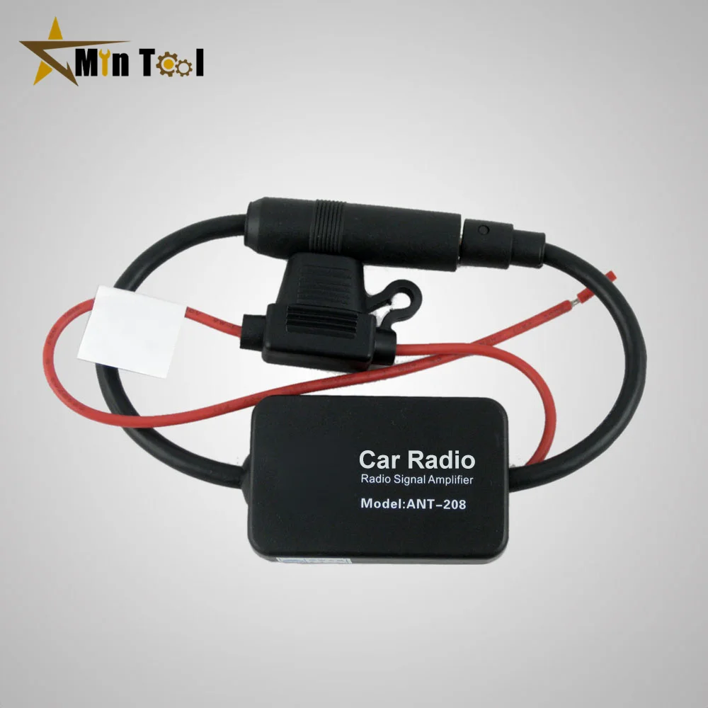 Adaptador de Cable divisor aéreo de antena estéreo para coche, amplificador de señal de Radio de 12V, amplificador de señal FM/AM para suministro de coche