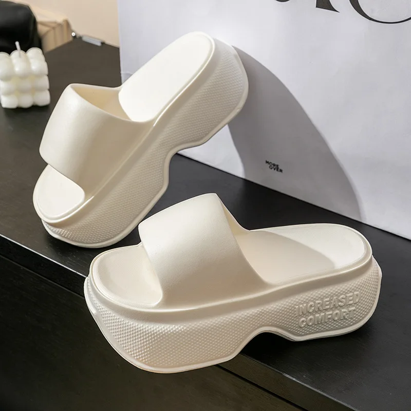 

Women Indoor Street Platform Slippers Summer House Shoes Soft EVA Thick Sole Girls Daily Walking Slides Female Leisure Sandals