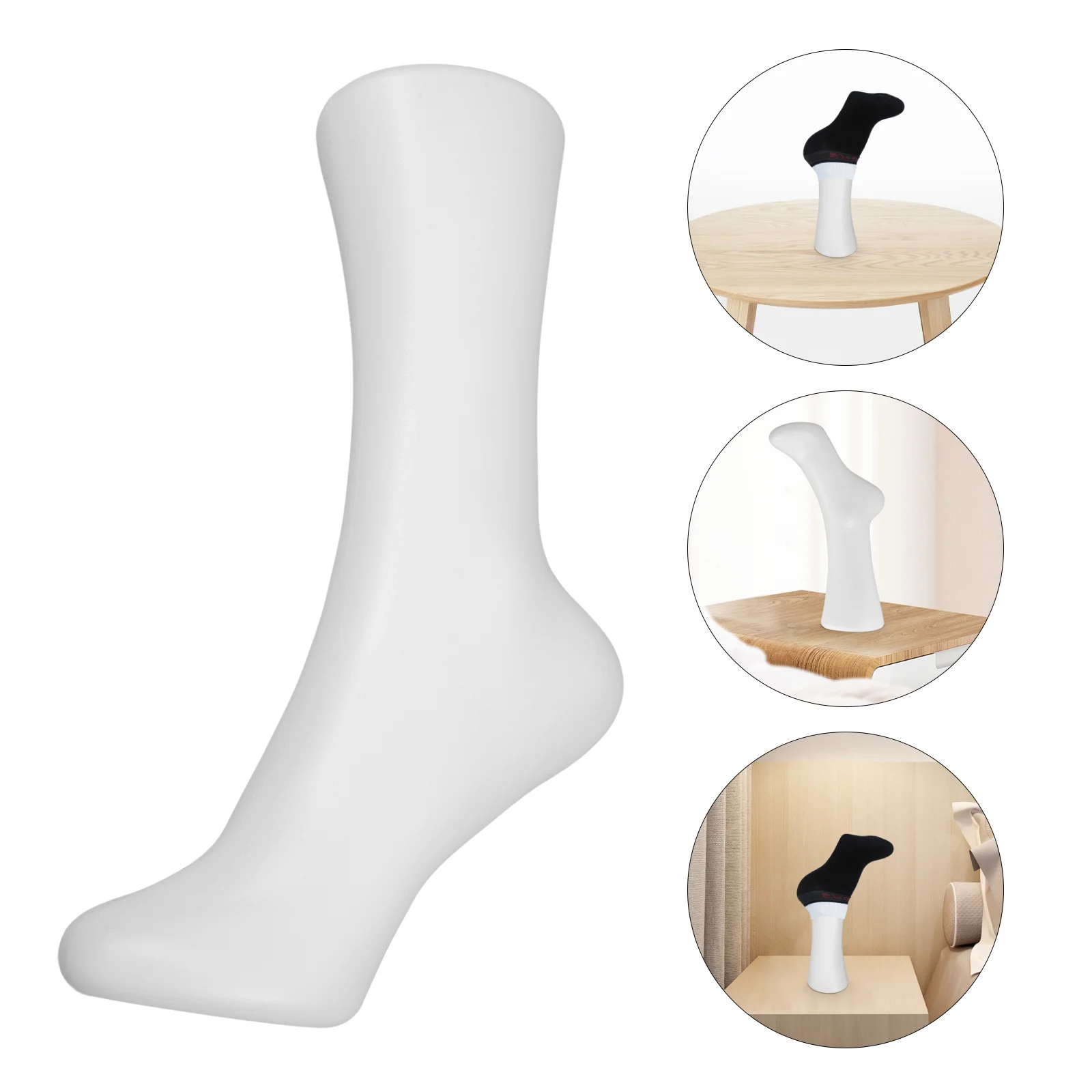 

Mannequin Foot Sock Model Female Foot Sock Display Short Stocking Ankle Bracelet Jewelry Display Stand For Home Shop White