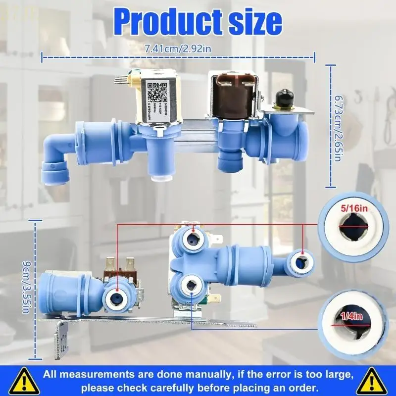 37JE冷蔵庫水システム用トリプルソレノイドバルブ長年使用242252702