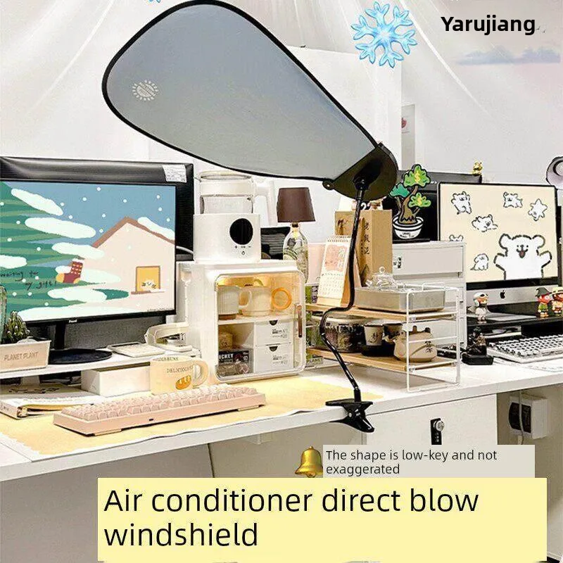 

Office Privacy Partition Air Conditioner Windshield Desk Side Panel Central Air Conditioning Vent Cover Invisible Partition