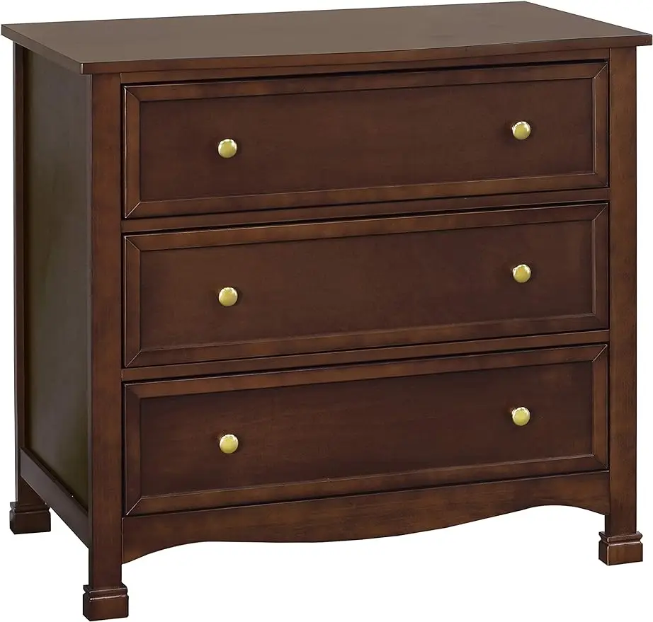 

3-Drawer Chest of Drawers/Accent Storage Cabinet for Living Room /Nightstand in Espresso / Chestnut/ Grey / Rich cherry / White