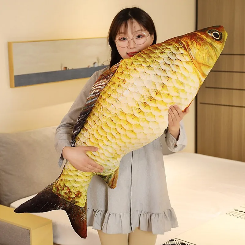 large-size-creative-carp-doll-plush-toy-realistic-clownfish-hugging-pillow-funny-children's-boys'-toy-soft-stuffed-fish-doll