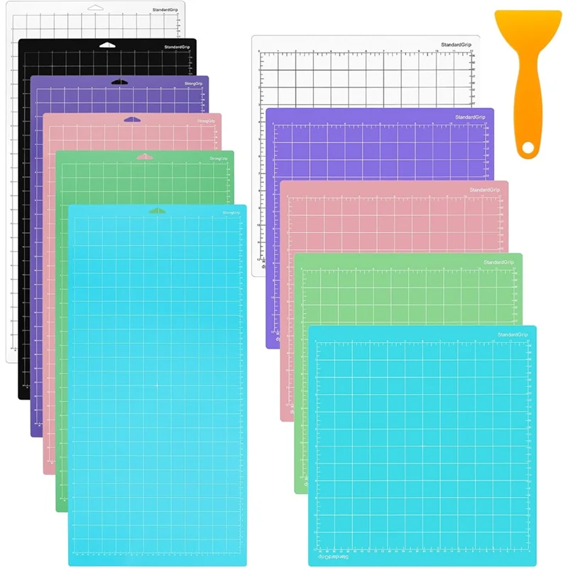 

Craft Mat 11Pcs Cutting Mat Set, Waterproof Multicolor Adhesive Cutting Mats Scraper For Arts& Crafts
